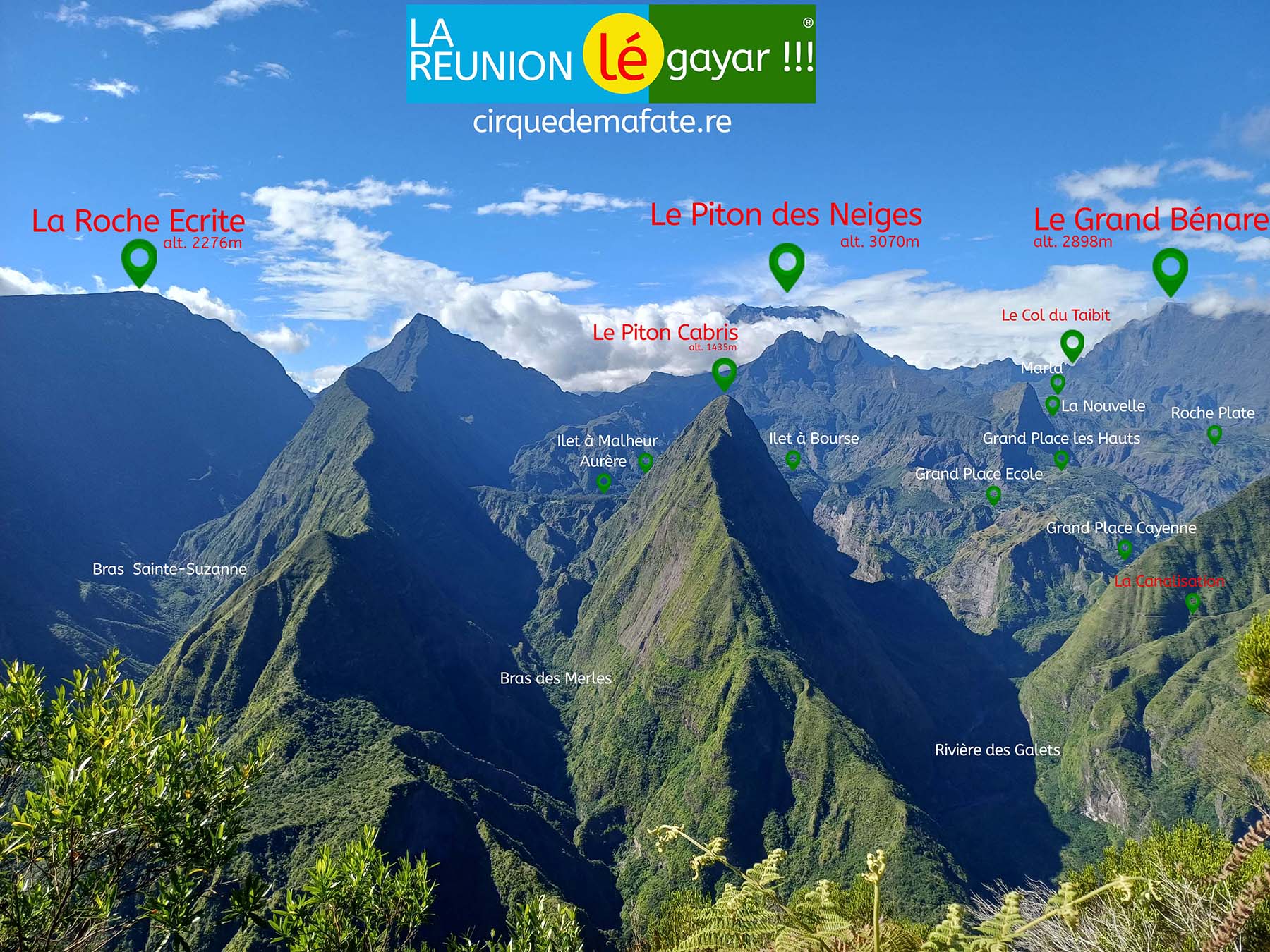 Carte Cirque de Mafate